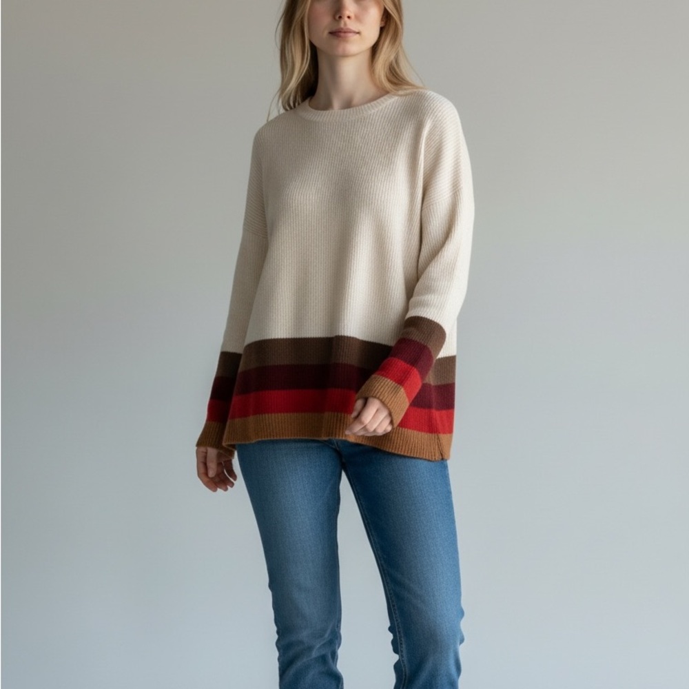 Stellah striped sweater size‎ M